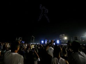 Tanda Cinta untuk Pele Hiasi Langit Sao Paulo Tanda Cinta untuk Pele Hiasi Langit Sao Paulo