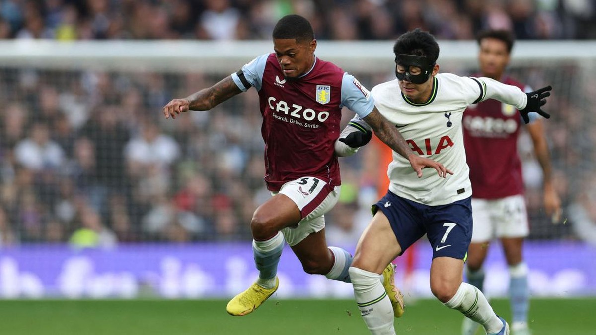 Tottenham Hotspur vs Aston Villa masih sama kuat di babak pertama. (Foto: AFP via Getty Images/ADRIAN DENNIS)