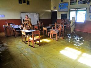Empat Sekolah di Kudus Terendam Banjir, KBM Diliburkan