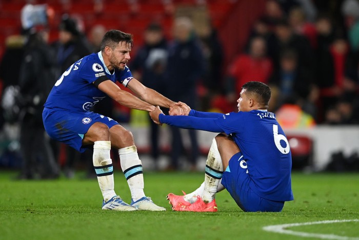 Chelsea NOTTINGHAM, ENGLAND - JANUARY 01: Serge Aurier of Nottingham Forest celebrates after scoring their sides first goal during the Premier League match between Nottingham Forest and Chelsea FC at City Ground on January 01, 2023 in Nottingham, England. (Photo by Clive Mason/Getty Images)