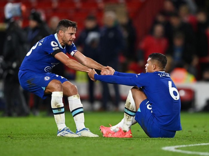 NOTTINGHAM, ENGLAND - JANUARY 01:  Serge Aurier of Nottingham Forest celebrates after scoring their sides first goal  during the Premier League match between Nottingham Forest and Chelsea FC at City Ground on January 01, 2023 in Nottingham, England. (Photo by Clive Mason/Getty Images)