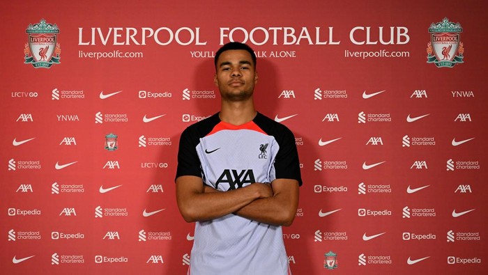 KIRKBY, ENGLAND - DECEMBER 28: (THE SUN OUT, THE SUN ON SUNDAY OUT) Cody Gakpo new signing for Liverpool at AXA Training Centre on December 28, 2022 in Kirkby, England. (Photo by Andrew Powell/Liverpool FC via Getty Images)