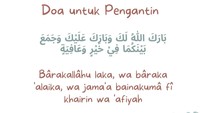 Doa untuk Pengantin Baru Arab dan Latin Agar Pernikahan Berkah
