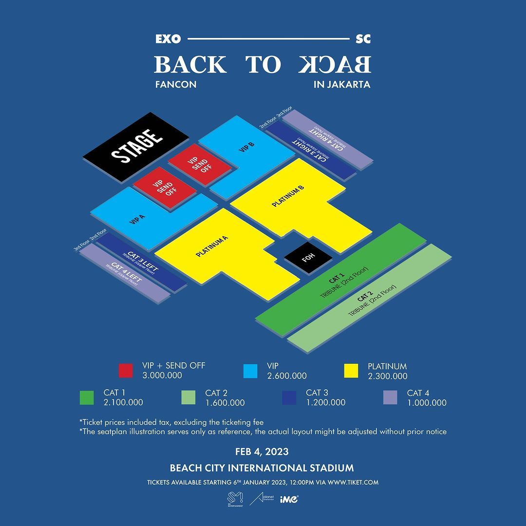 Harga Tiket EXO-SC BACK TO BACK FANCON di Jakarta Mulai dari Rp1 Juta