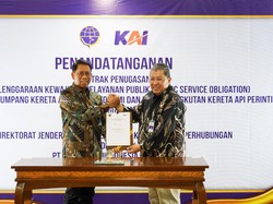 KAI-Kemenhub Teken Kontrak PSO & Perintis Senilai Rp 2,67 Triliun