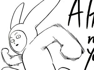 Saitama One-Punch Man Pakai Kostum Kelinci di Awal 2023 Saitama One-Punch Man Pakai Kostum Kelinci di Awal 2023