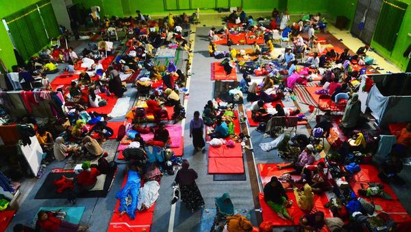 Kondisi Pengungsi Banjir di Kudus