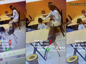 Bantu Ayahnya Jualan di Kedai, Bocah Ini Bikin Pelanggan Gemas