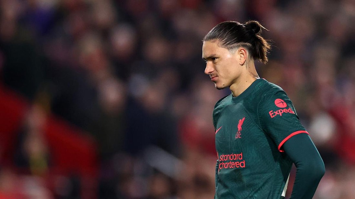 Striker Liverpool Darwin Nunez paling banyak buang peluang emas. (Foto: Getty Images/Ryan Pierse)