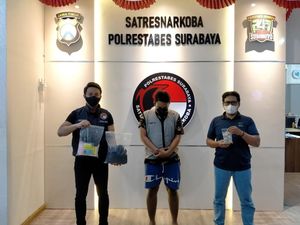 Pengedar Narkoba di Surabaya Dibekuk, Sabu dan 400 Pil Ekstasi Disita
