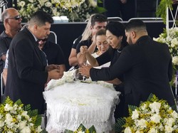 Jenazah Pele akan disemayamkan di markas Santos tersebut sebelum dimakamkan pada Selasa (3/1/2023) waktu setempat. AP Photo/Andre Penner.