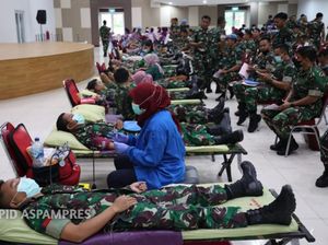 Paspampres Gelar Donor Darah Sambut Hari Bhakti ke-77