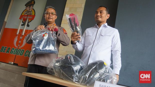 Dua pelaku pembobol rumah Jaksa KPK di Yogyakarta ditahan di Polda DIY, Selasa (3/1).
