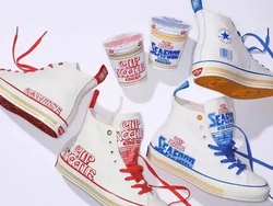 Converse Kolaborasi dengan Cup Noodles Rilis Sneakers Terinspirasi Mie Instan