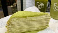 Cicip Mille Crepe Rasa Matcha yang Creamy di Kafe Hits Kemang