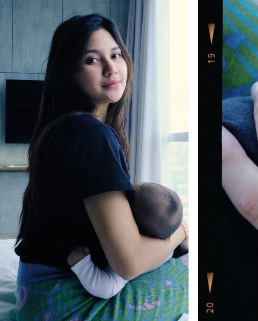 Indah Permatasari dan Arie Kriting Saat Momong Anak
