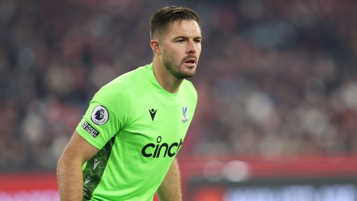 MELBOURNE, AUSTRALIA - JULY 19: Jack Butland of Crystal Palace during the Pre-Season Friendly match between Manchester United and Crystal Palace at Melbourne Cricket Ground on July 19, 2022 in Melbourne, Australia. (Photo by Matthew Ashton - AMA/Getty Images)