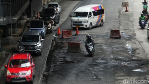 Ampun Deh... Jalan Rasuna Said Jaksel Rusak Lagi