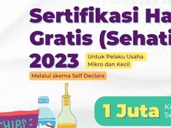 Ada Kuota 1 Juta Sertifikasi Halal Gratis 2023, Cek Cara Daftarnya di Sini!