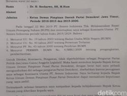 Ini Surat Pengunduran Diri Pakde Karwo yang Dipertanyakan Partai Demokrat