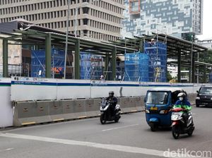 Terdampak Proyek MRT, TransJ Bangun Halte Sementara di Gajah Mada
