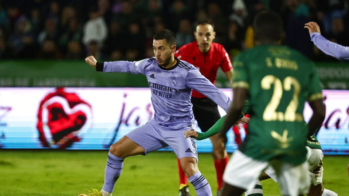 Eden Hazard dikritik pemain divisi keempat Spanyol (AP/Pablo Garcia)