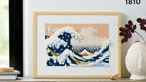 Keren Banget! Gelombang Laut Khas Hokusai Jadi Lego