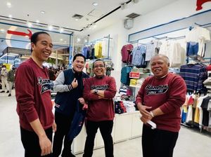 Gaya Jokowi dan Para Menteri Ngemal Pakai Sweater ala Boyband