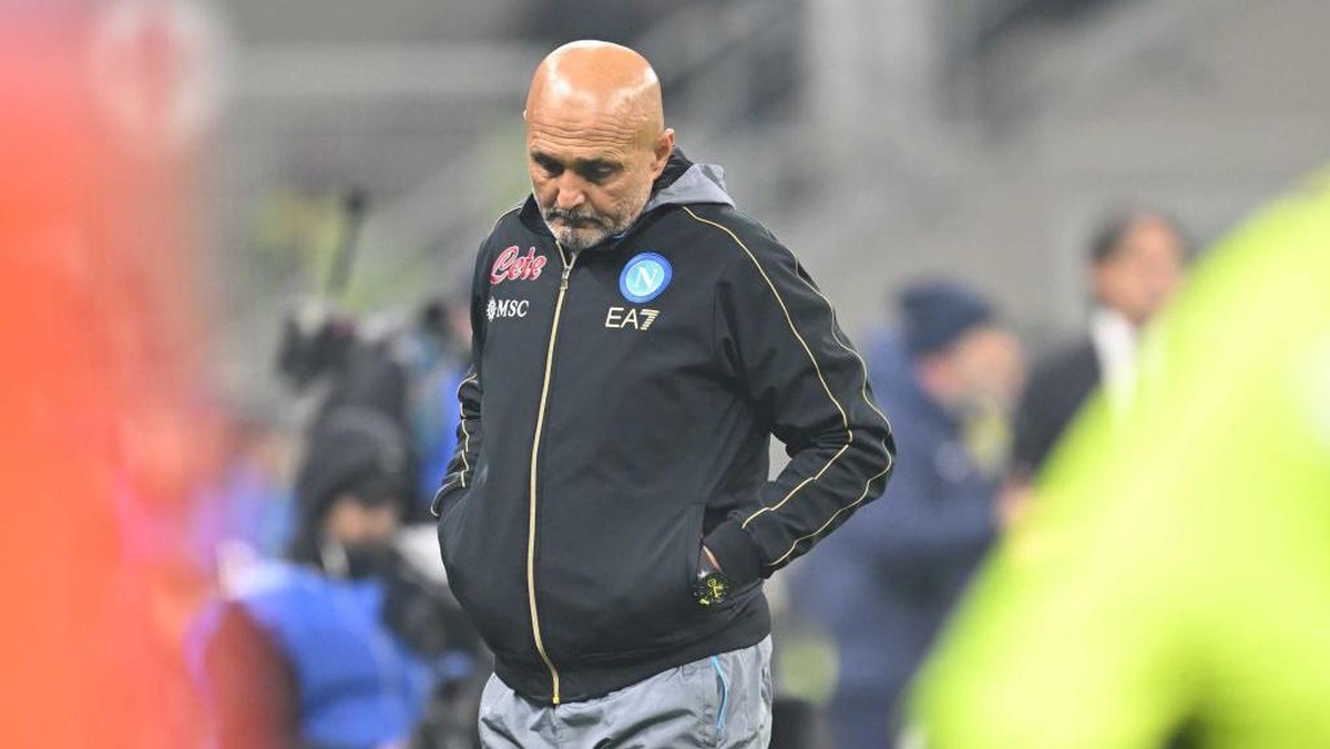 Luciano Spalletti menyayangkan permainan Napoli yang di bawah standar saat takluk dari Inter Milan. Foto: SSC NAPOLI via Getty Images/SSC NAPOLI