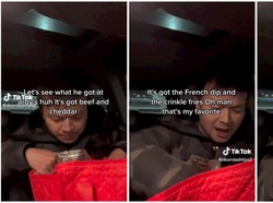 Gegara Tip Rp 15 Ribu, Pengantar Makanan Ini Lahap Pesanan Pelanggannya