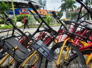 Sepi Peminat, Sepeda Sewaan di Kawasan Sudirman-Thamrin Kini Jadi Besi Tua