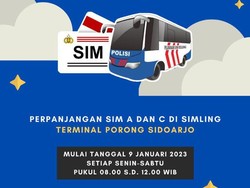 Pengumuman! SIM Keliling Kini Ada di Terminal Porong Mulai 9 Januari 2023