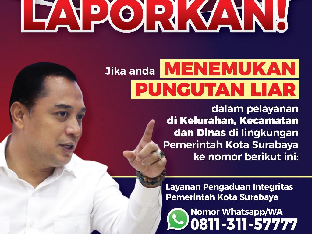 Pemkot Surabaya Terima 187 Aduan Hotline, Ada Praktik Pungli-Penipuan