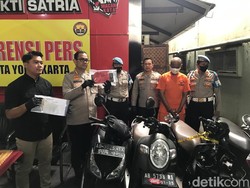 Maling Motor Ditangkap di Jogja, Bawa Kabur 5 Kendaraan Tanpa Rusak Kunci!