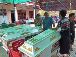 4 Jenazah Korban Tewas Mobil Terjun Sungai di Pangkep Tiba di Toraja