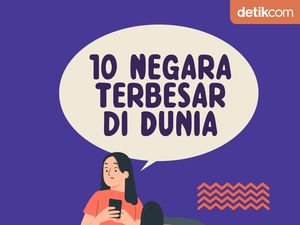 Infografis: 10 Negara Terbesar di Dunia