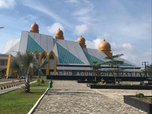 Dharmasraya Kini Punya Masjid Agung, Bisa Nampung 13 Ribu Jemaah