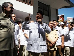 Sandiaga Absen saat Prabowo Resmikan Kantor Pemenangan Gerindra