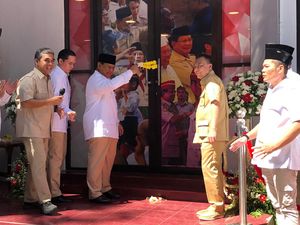 Prabowo Resmikan Kantor Badan Pemenangan Presiden Gerindra, Siap Hadapi 2024