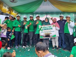 Harlah Ke-50 PPP, Ribuan Warga Medan Ramaikan Gerak Jalan Santai