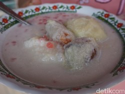 Manis Legit! Kolak Ketan Durian Bido Seharga Rp 10 Ribu di Mojokerto