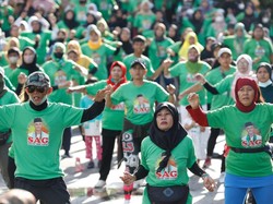 Ajak Masyarakat Hidup Sehat, Relawan Ganjar Gelar Senam Massal