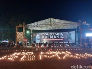 Doa 100 Hari Tragedi Kanjuruhan Khusyuk Dilantunkan di Malang
