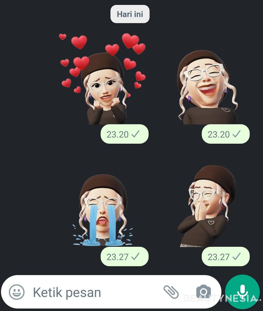 Cara Mengubah Stiker Avatar Menjadi Foto Profil