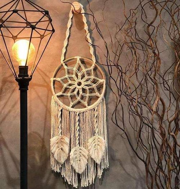 Dream catcher merupakan benda keberuntungan dari Amerika/Foto: pinterest.com/artesanatopassoapassojablog