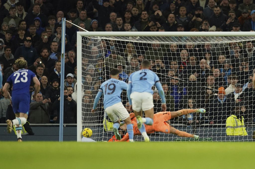 julian alvarez kepa arrizabalaga manchester city vs chelsea piala fa fa cup piala fa 2022/2023 fa cup 2022/2023