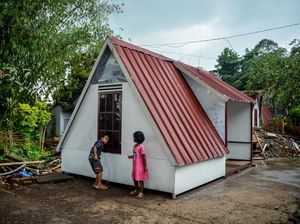 Seperti Ini Penampakan Hunian Sementara Korban Gempa Cianjur