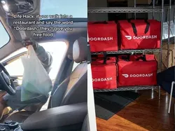 Curang! Pria Ini Menyamar Jadi Pengantar Makanan Demi Makan Gratis