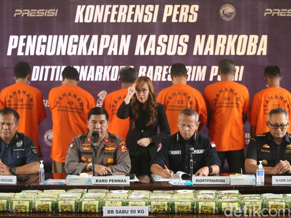 Bareskrim Polri Gagalkan Penyelundupan 50 Kg Sabu dari Malaysia