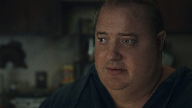 Brendan Fraser saat tampil di The Whale.